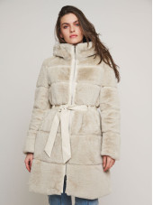 Harvard Faux Fur Coat - Birch (Rino & Pelle)